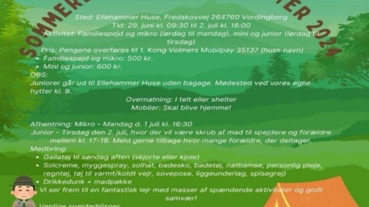 Invitation til Sommerlejr Science Pirater 2024